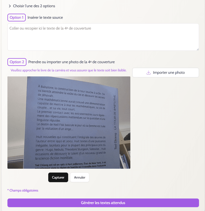 Book Sheet Assistant (GenAI)